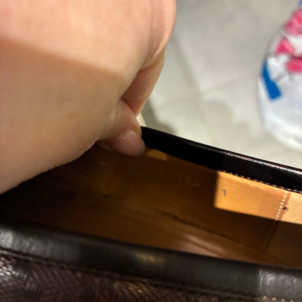 Gucci Brown Leather Hilary Lux Diamante Sz 11 - Picture 7 of 11